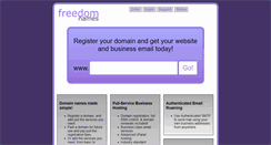 Desktop Screenshot of freedomnames.net