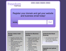 Tablet Screenshot of freedomnames.net